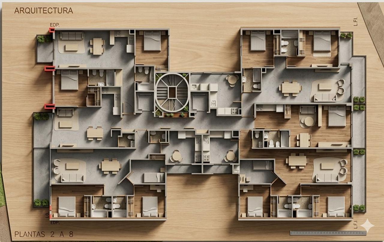 Vista principal del emprendimiento sobre Av. Mosconi